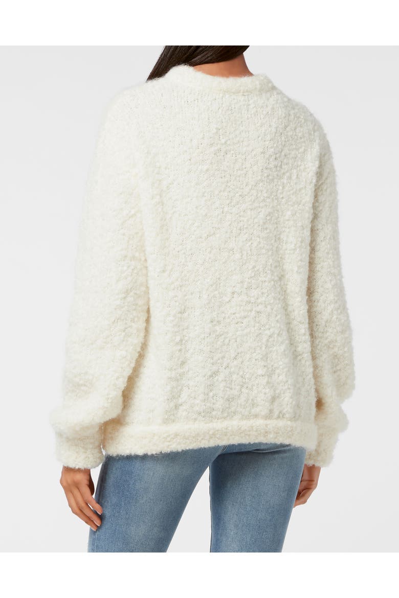 Pullover Round Neck Skull&Bones Women, Alternate, color, cream+lightblue