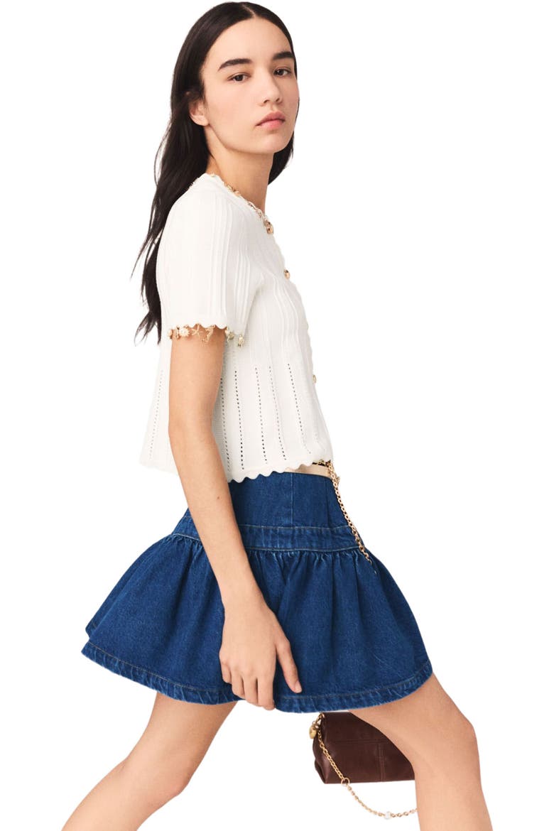 Gold jewellery cardigan, Alternate, color, White