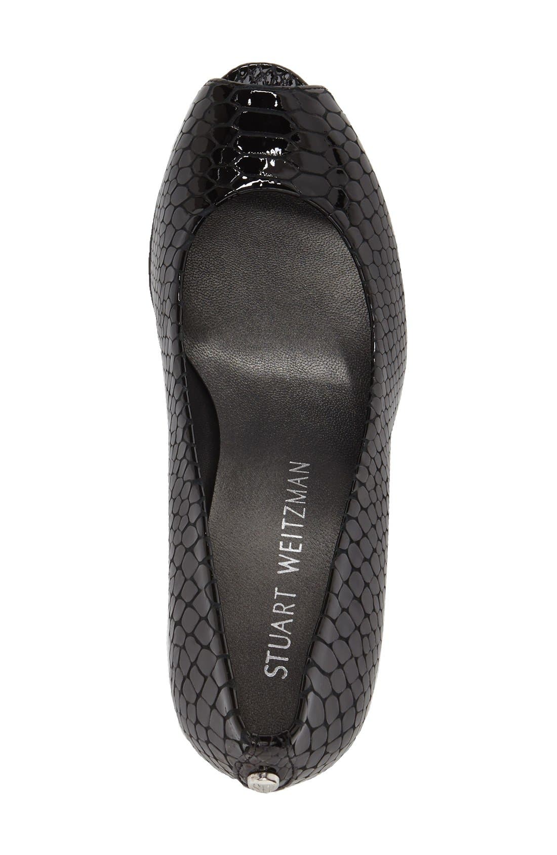 'Logoplainfield' Pump, Alternate, color, BLACK CRYSTAL SNAKE