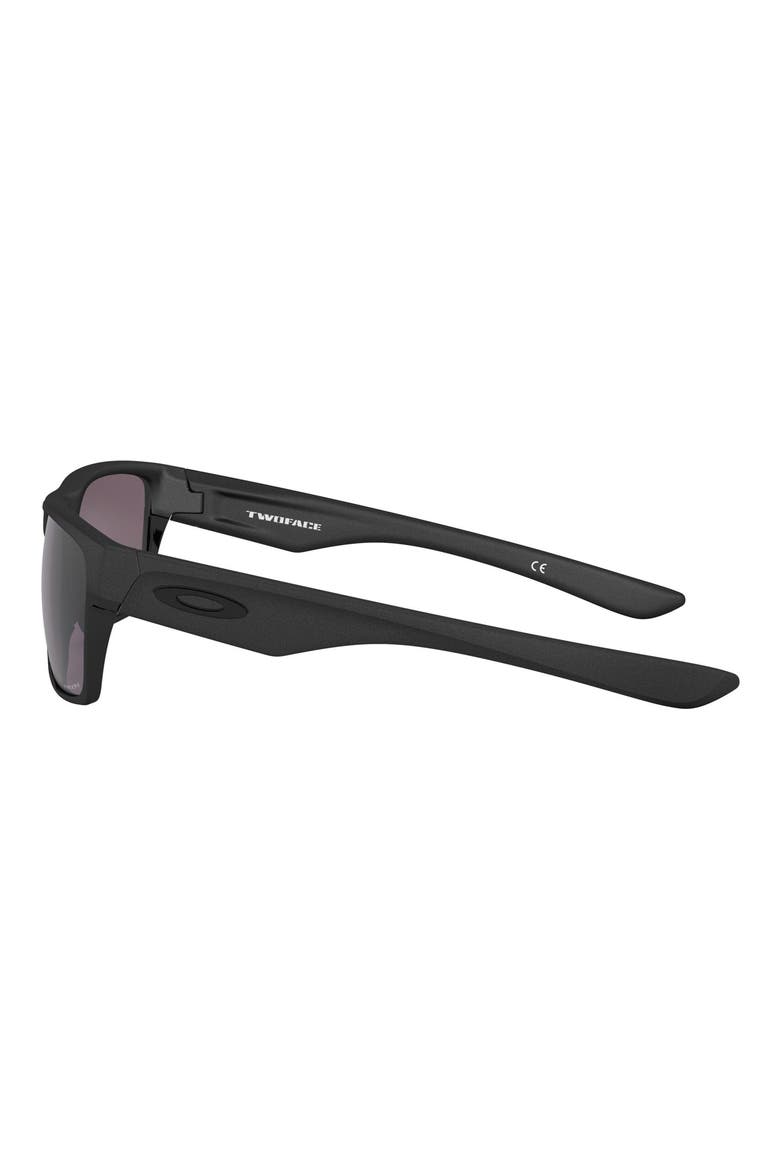 Twoface™ 60mm Polarized Rectangular Sunglasses, Alternate, color, GREY