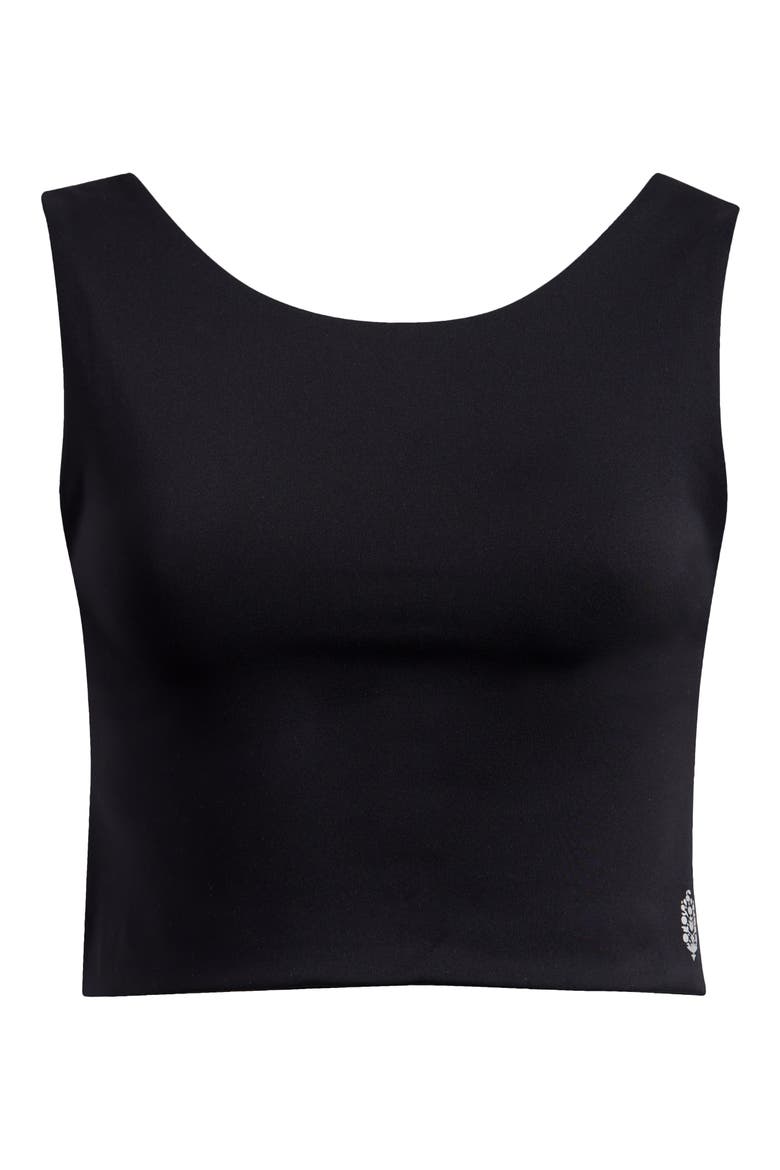 FP Movement Be Right Back Crop Top, Alternate, color, BLACK