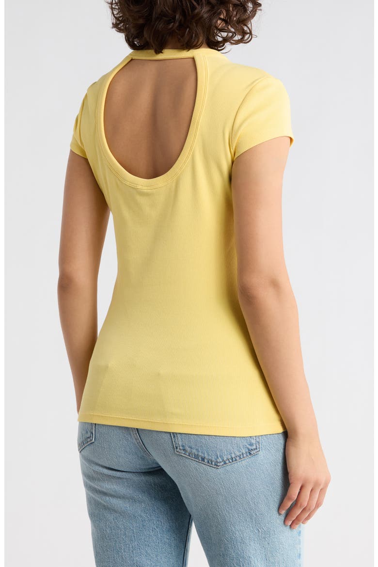 Cutout Cap Sleeve T-Shirt, Alternate, color, BT YL