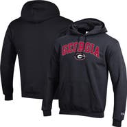 Champion Men's Champion  Black Georgia Bulldogs Arched Logo Fleece Pullover Hoodie