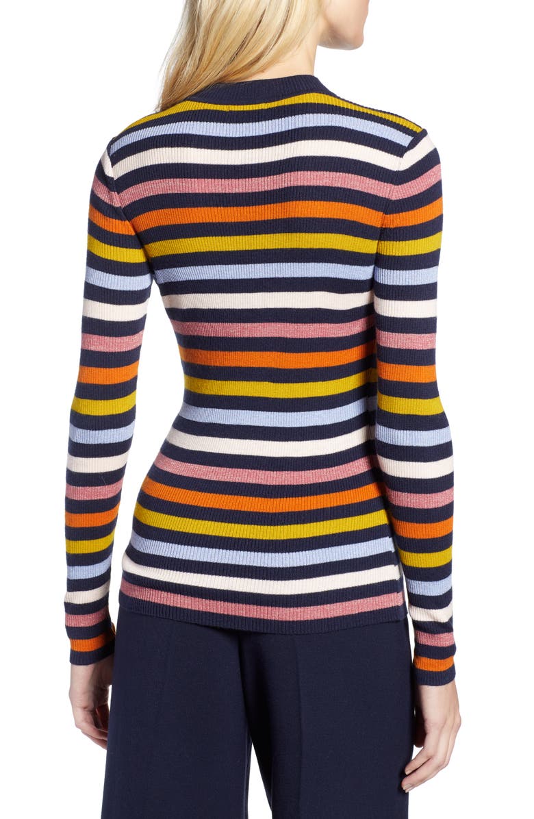 Halogen<sup>®</sup> x Atlantic-Pacific Shimmer Stripe Sweater, Alternate, color, 