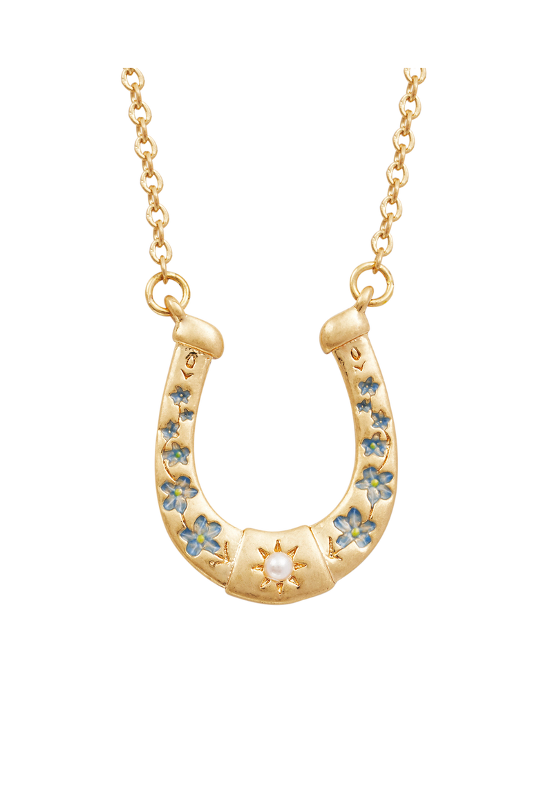 Lucky in Love Necklace, Alternate, color, Gold