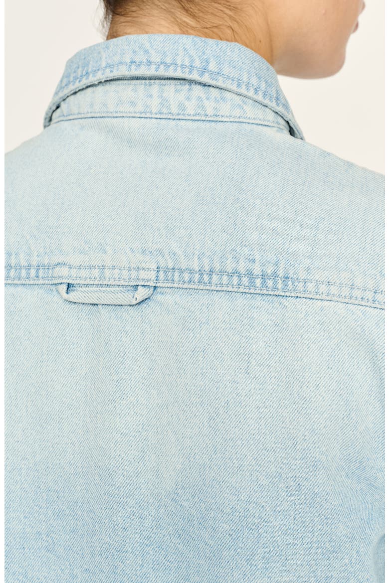Montauk Short Sleeve Denim Shirt, Alternate, color, LT. FOUNTAIN (VINTAGE)