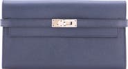 Pre-Owned Hermes Kelly Wallet Verso Epsom Long