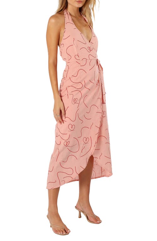 Petal And Pup Petal & Pup Abigail Halter Wrap Dress In Multi