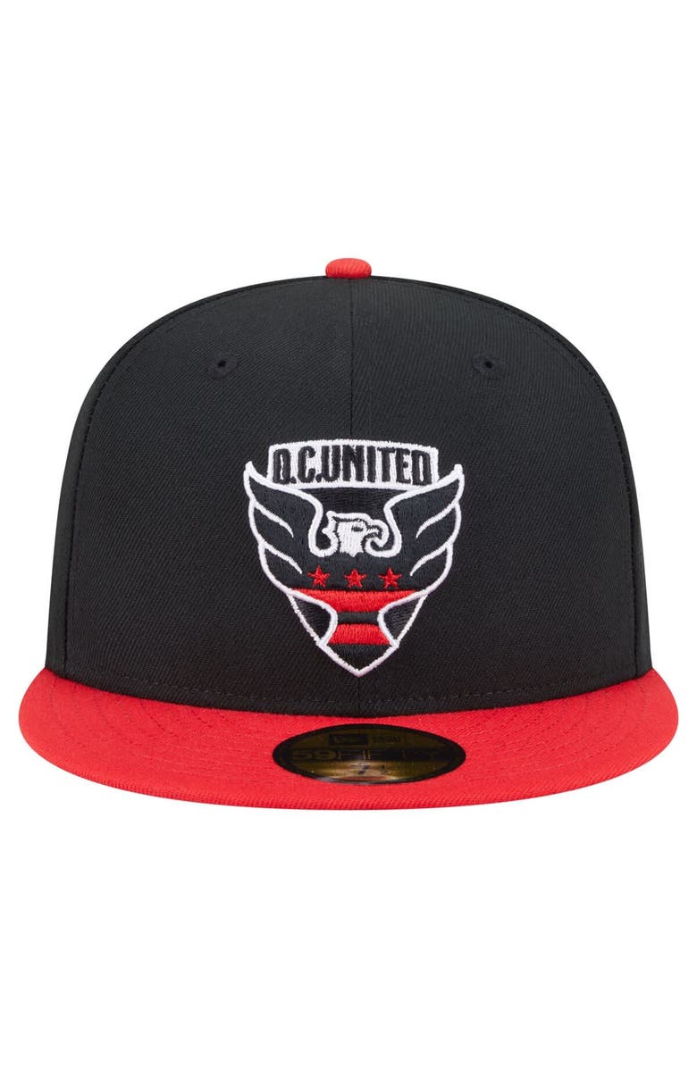 New Era Men's New Era  Black D.C. United 2025 Kickoff 59FIFTY Fitted Hat, Alternate, color, 