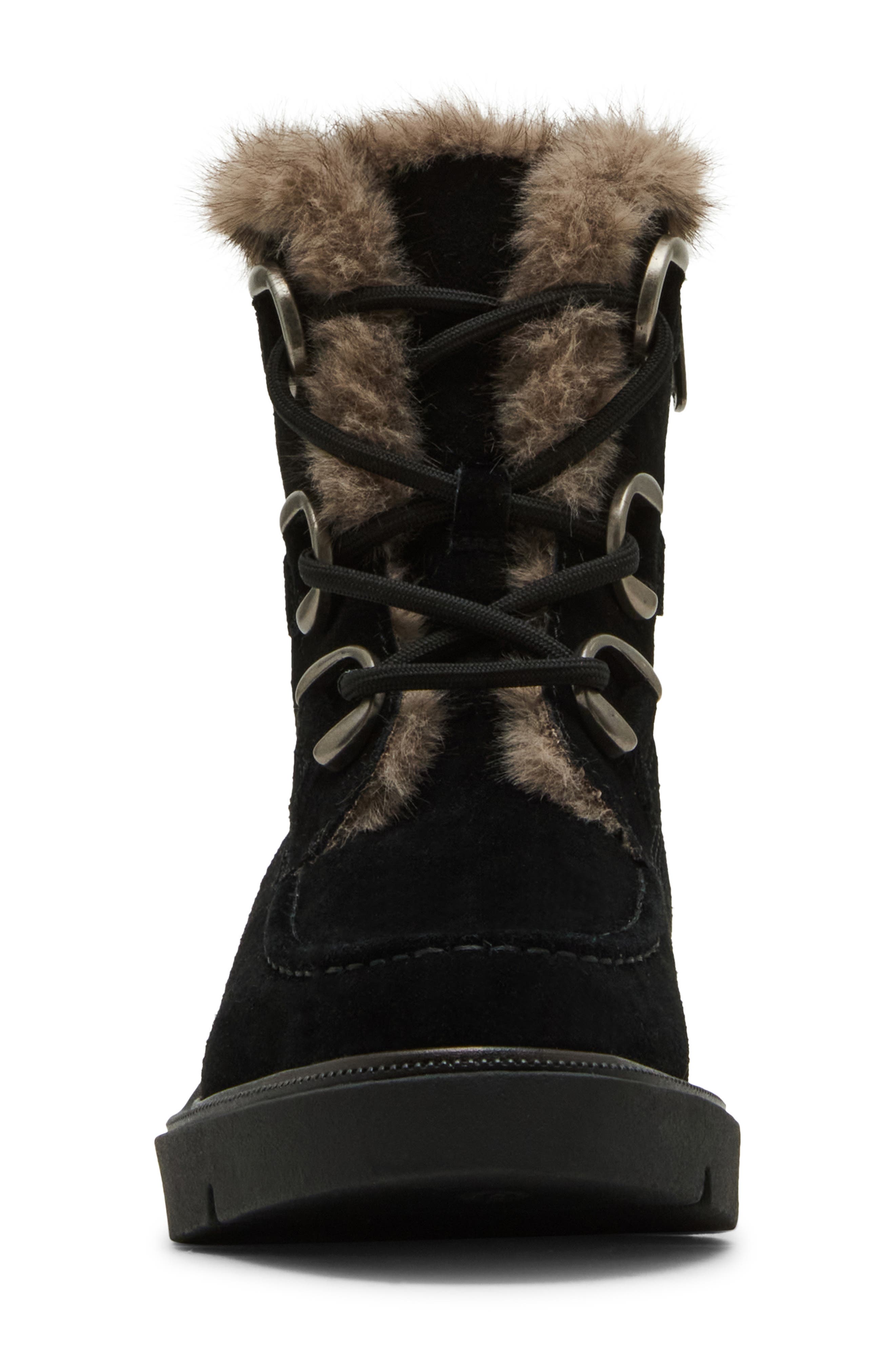 Blondo Monday Waterproof Lace-Up Boot, Alternate, color, Black Suede