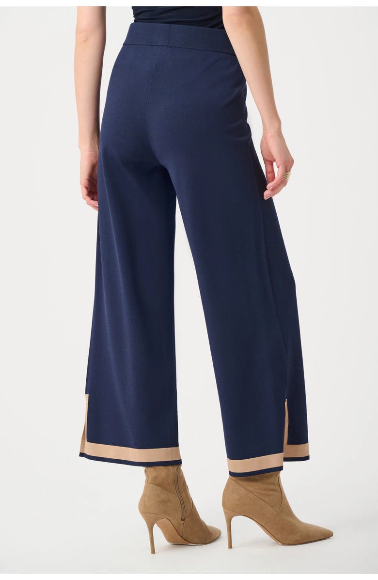 Joseph Ribkoff Sweater Knit Colour Block Culotte Pants, Alternate, color, Indigo/Camel