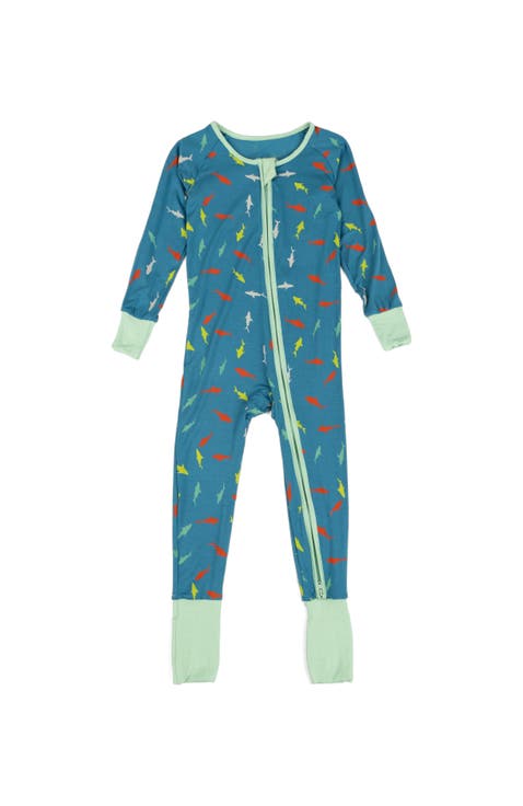 Kids Viscose Matching Family Holiday Pajama Sleeper, Reindeer & Polar Bear Prints (Toddler, Little Kid & Big Kid)