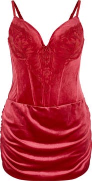 SAVAGE X FENTY Plush Rush Underwire Corset Slipdress