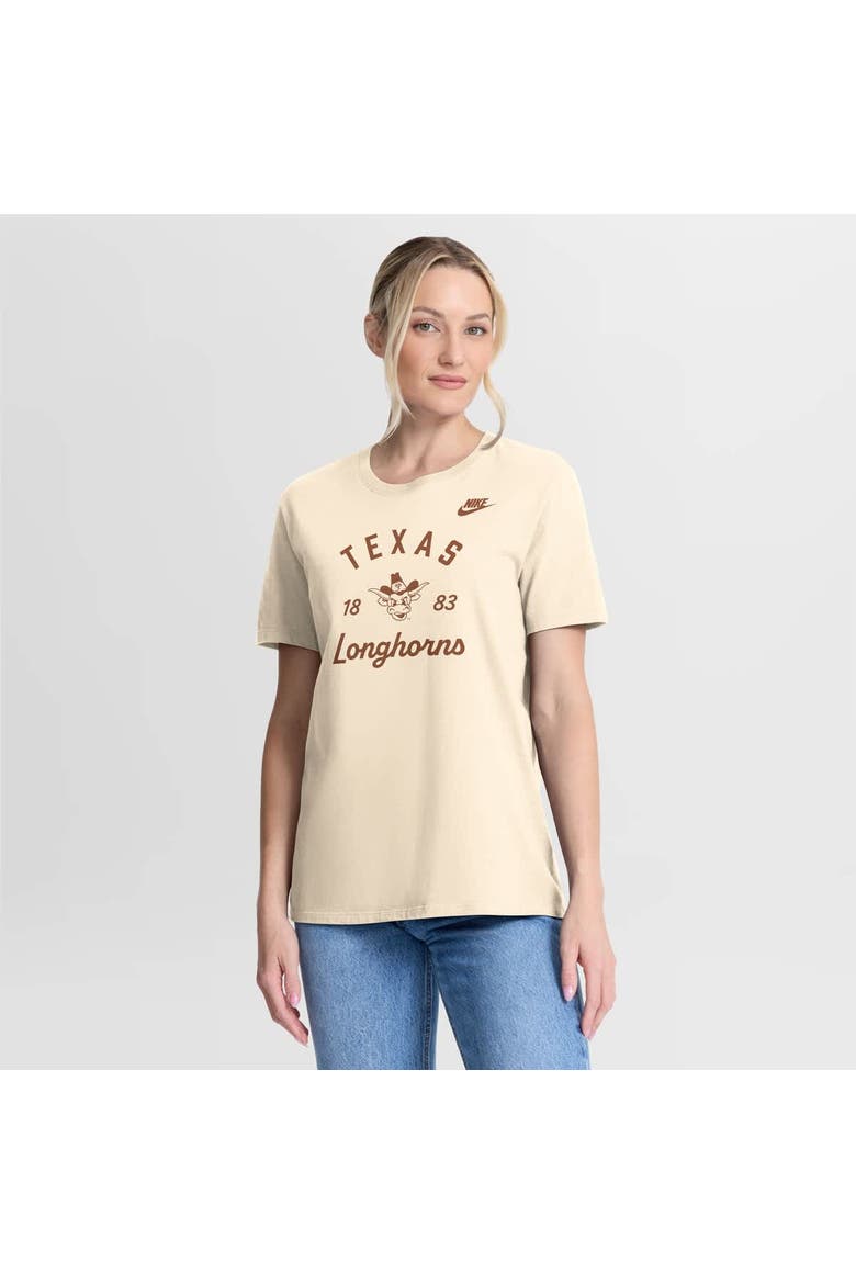 Women's Nike Natural Texas Longhorns Legacy Team Name T-Shirt, Main, color, Natural