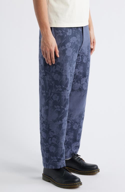 Paul Smith Men's Tapered Trouser Floral Pattern In 46_indigo