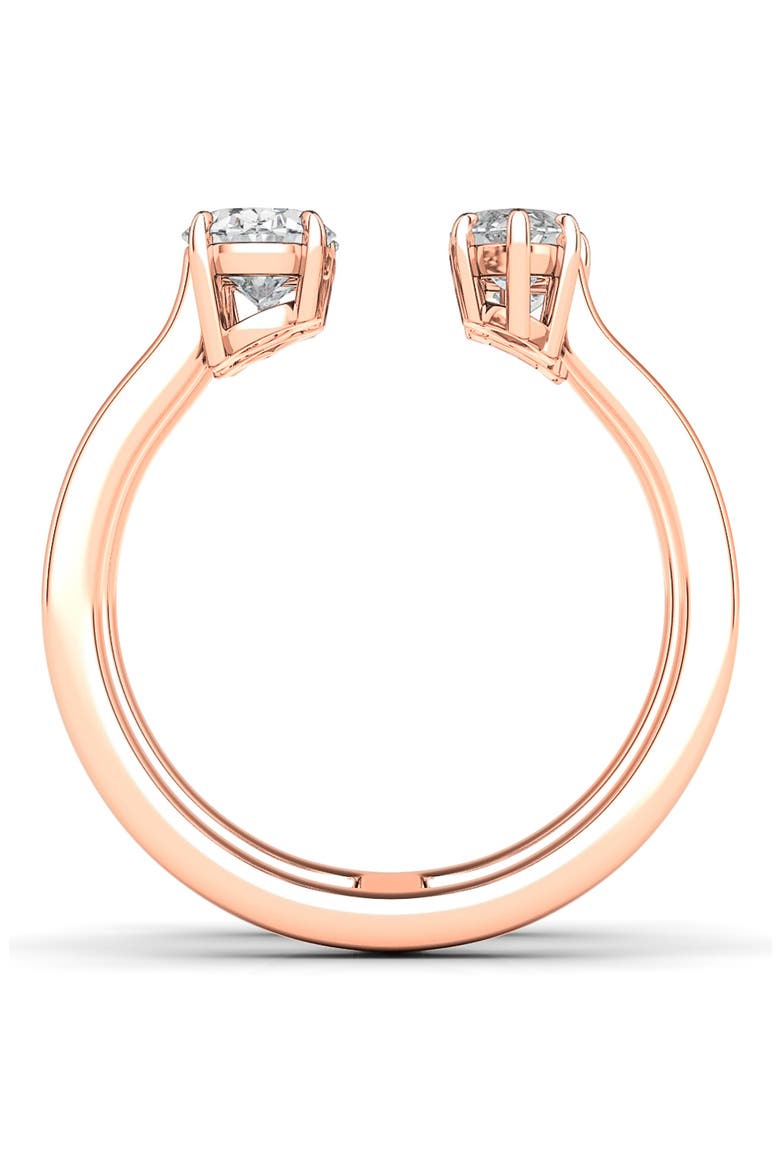 Fancy 4-Stone Lab Created Diamond Ring, Alternate, color, 18K ROSE GOLD