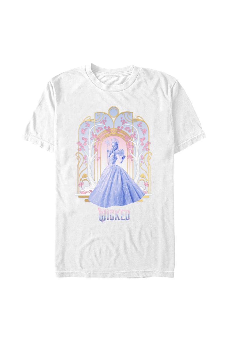 Men's Glinda Flowers and Trees Short Sleeve Graphic T-Shirt, Main, color, White