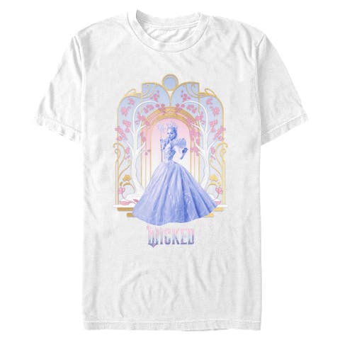 Men's Wicked For Good Glinda Flowers and Trees  Graphic T-Shirt