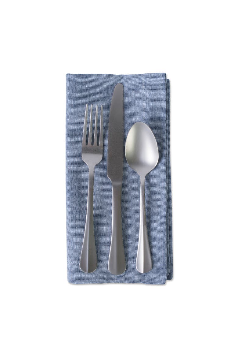 Solid Chambray Napkin Set/6, Alternate, color, Blue