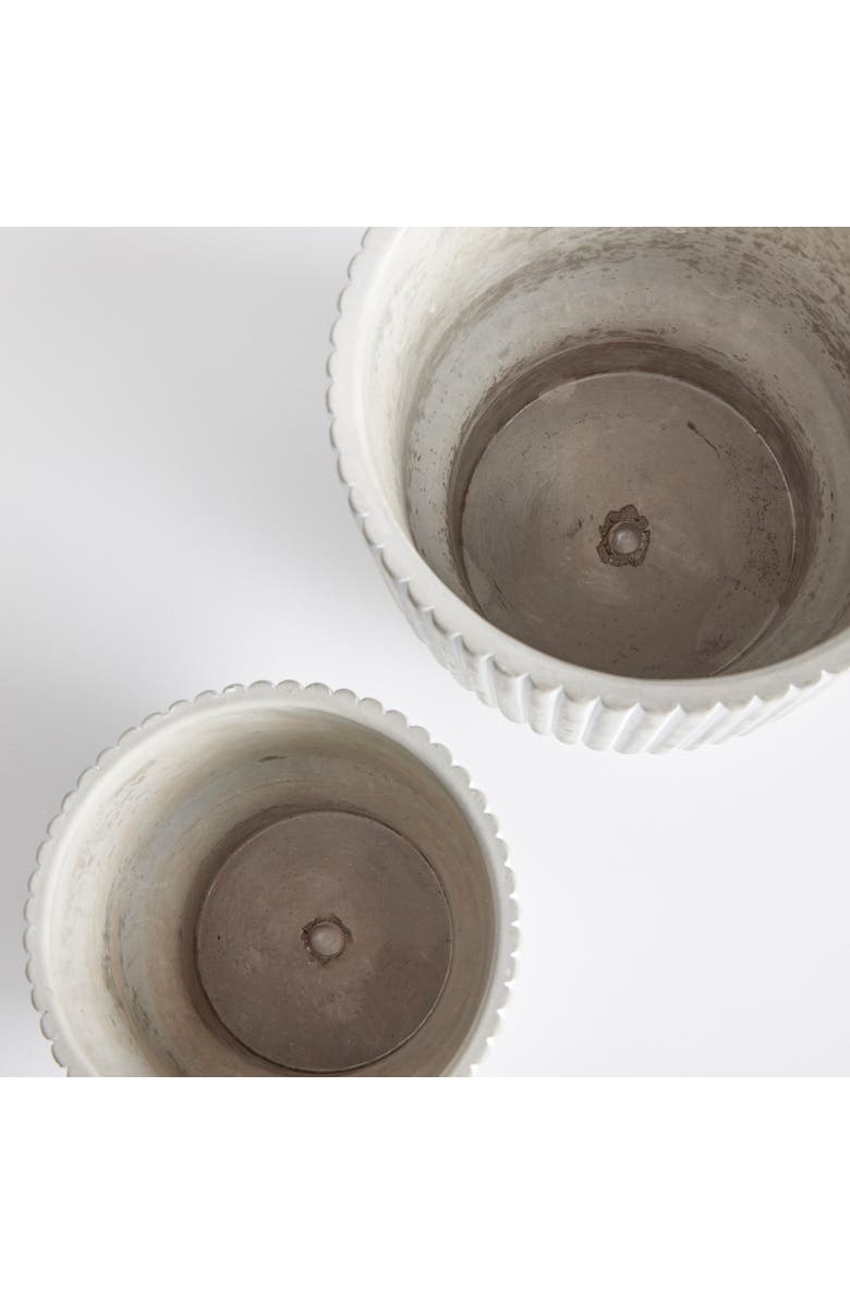 Napa Home & Garden Pinny Flowerpot Planters, Set of 2, Alternate, color, White