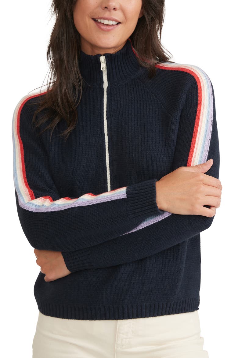 Archive Invierno Half Zip Sweater, Main, color, NAVY