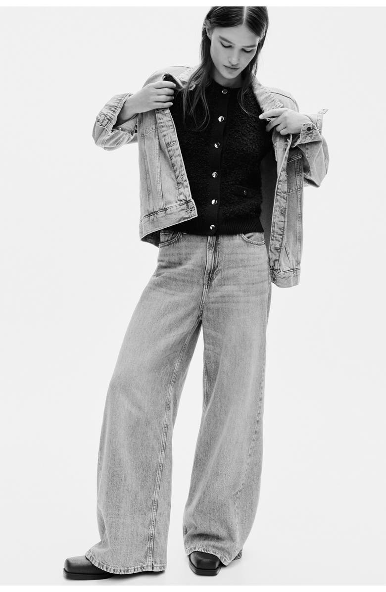 H&M Bouclé-knit Waistcoat, Alternate, color, Navy Blue