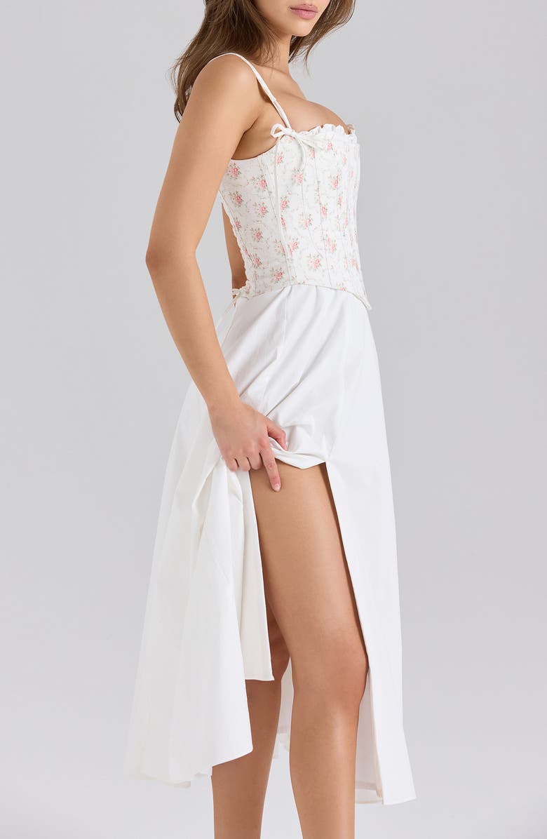 HOUSE OF CB Clarabelle A-Line Dress, Alternate, color, Cream Rose