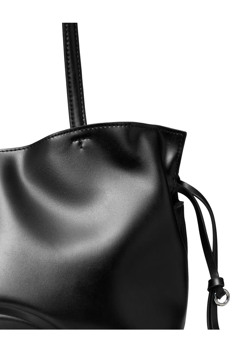 Tory Burch Small Ella natuura<sup>™</sup> Drawstring Tote, Alternate, color, Black