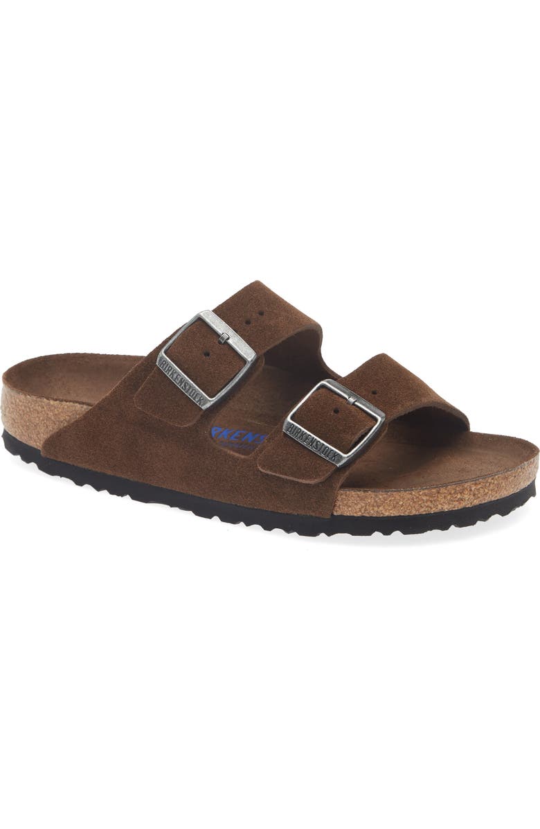 Birkenstock Arizona Soft Footbed Slide Sandal, Main, color, Carafe Suede