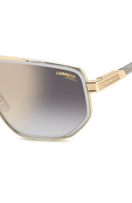 Carrera Eyewear 61mm Gradient Geometric Square Sunglasses In Grey/grey Sf Gd Sp