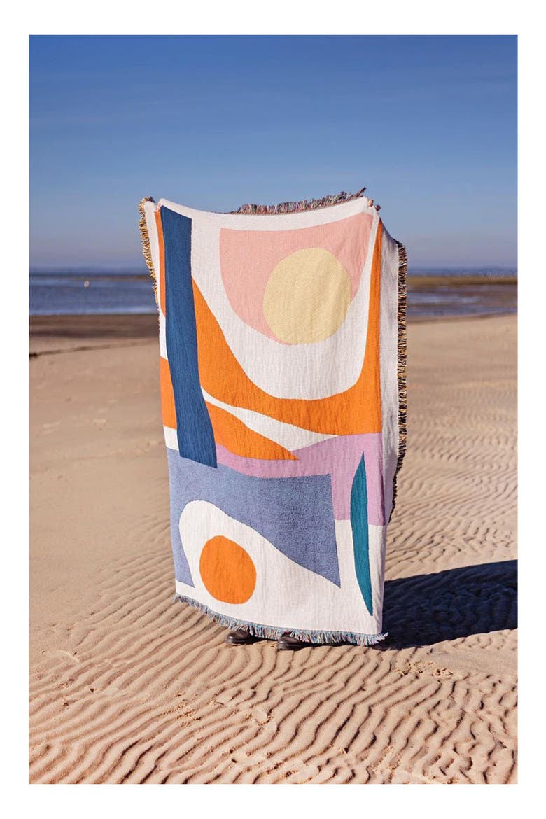 Essien Woven Throw Blanket, Alternate, color, IVORY MULTI