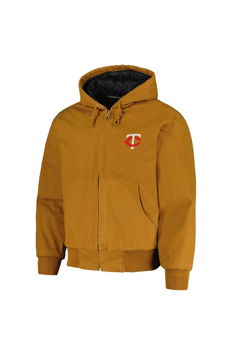 DUNBROOKE Men's Dunbrooke Brown Minnesota Twins Dakota Work Full-Zip Hoodie Jacket, Alternate, color, Brown