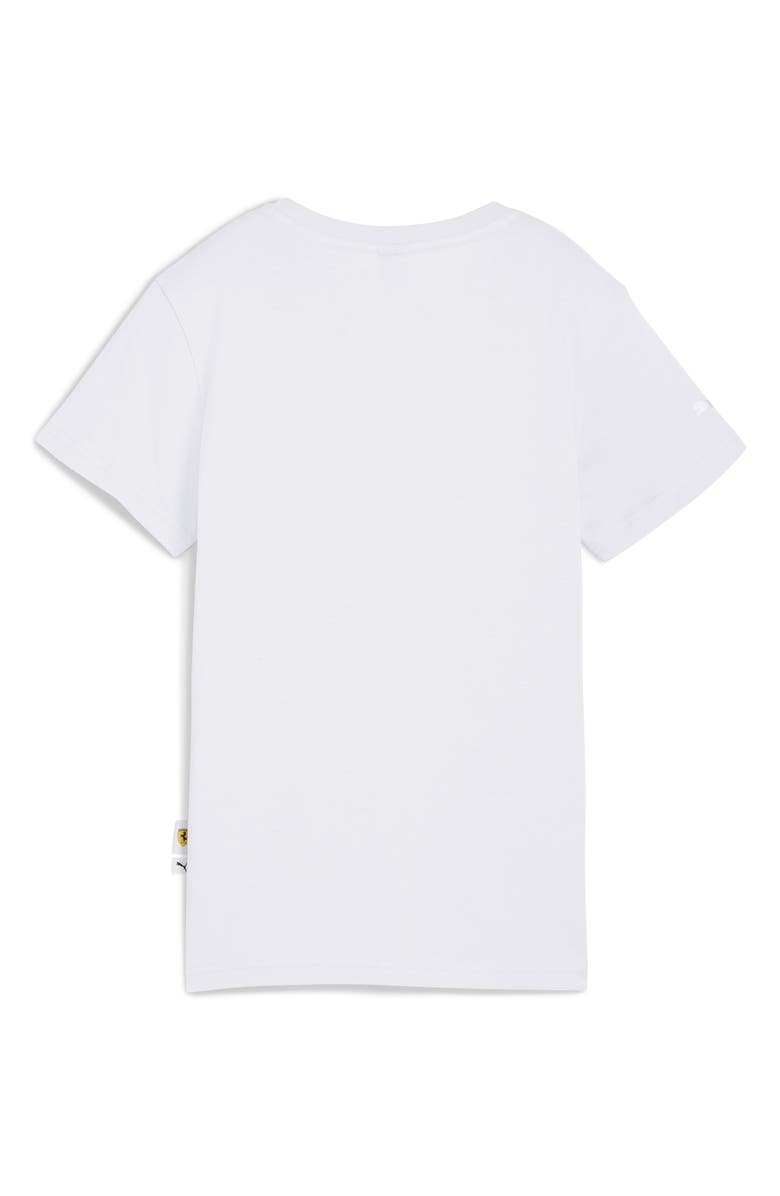 PUMA x Ferrari Sportswear Cotton Graphic T-Shirt, Alternate, color, Puma White
