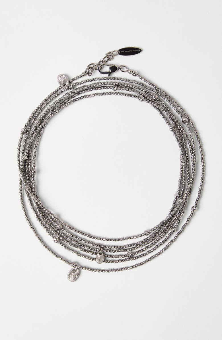 Brunello Cucinelli Wrap Bracelet, Alternate, color, Silver