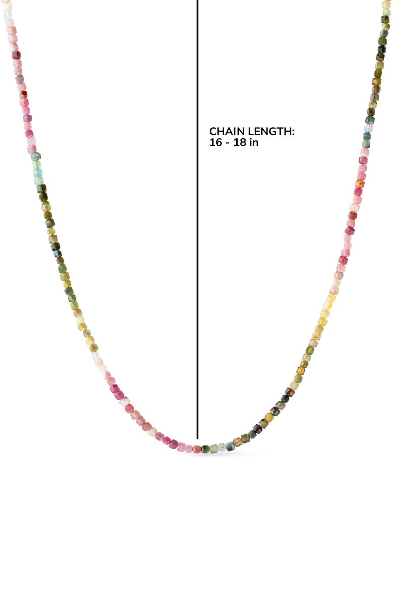 Ana Luisa Solid Yellow Gold - Tourmaline Beaded Necklace, Alternate, color, Gold