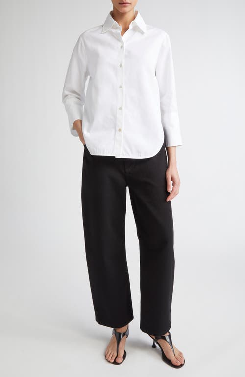 Fforme Nico Petite Button-up Shirt In White