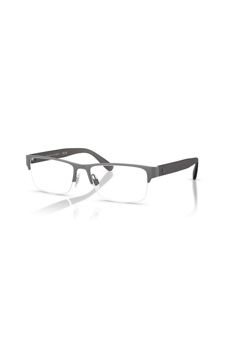 56mm Rectangle optical glasses, Main, color, Grey