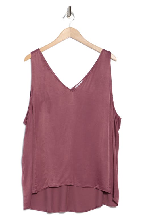 Nordstrom Double V-neck Tank In Purple