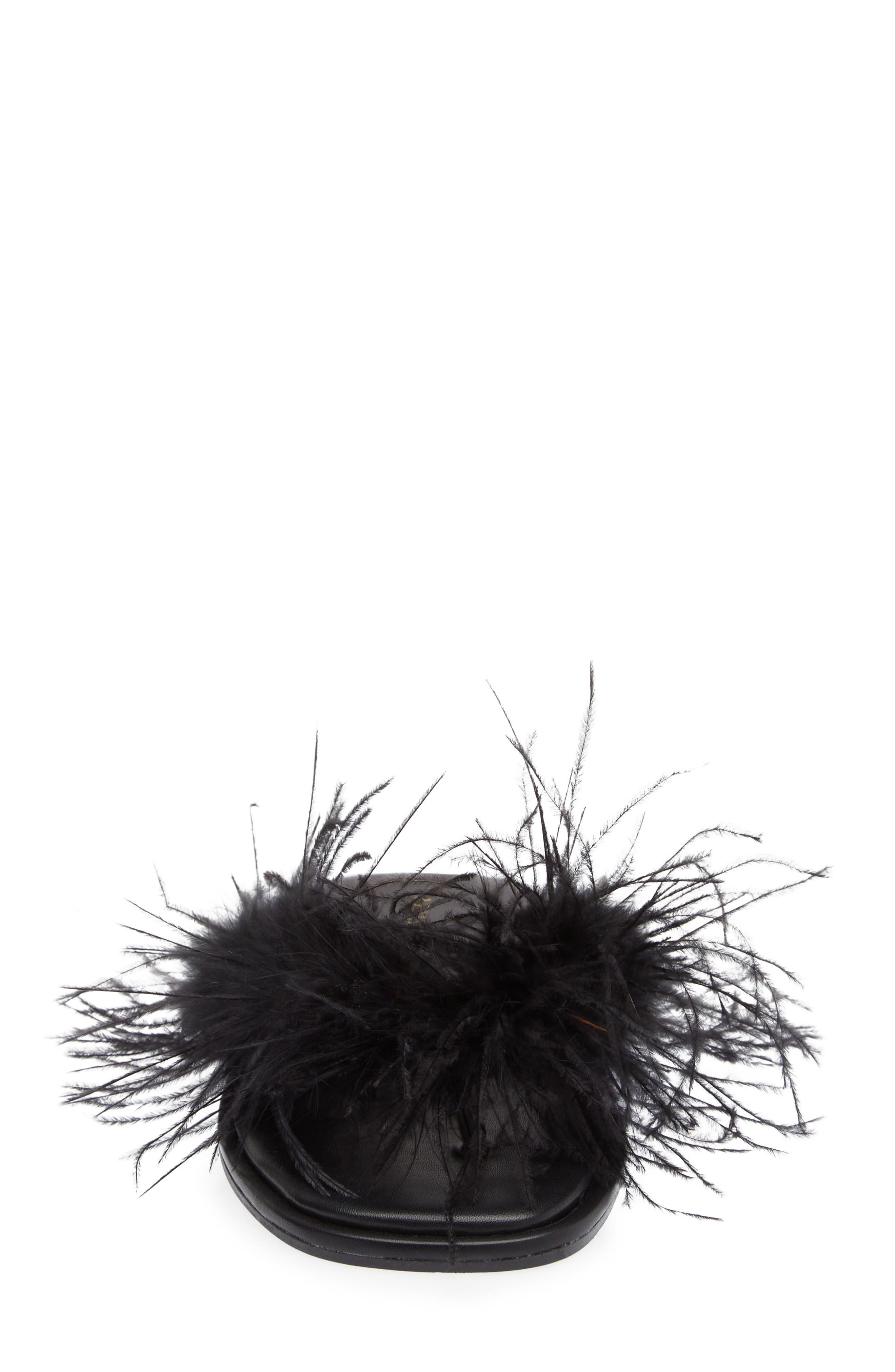 AZALEA WANG Pammy Feather Sandal, Alternate, color, 