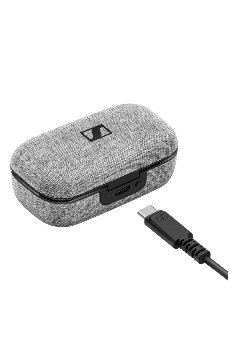 Momentum True Wireless Headphones, Alternate, color, BLACK/ SILVER