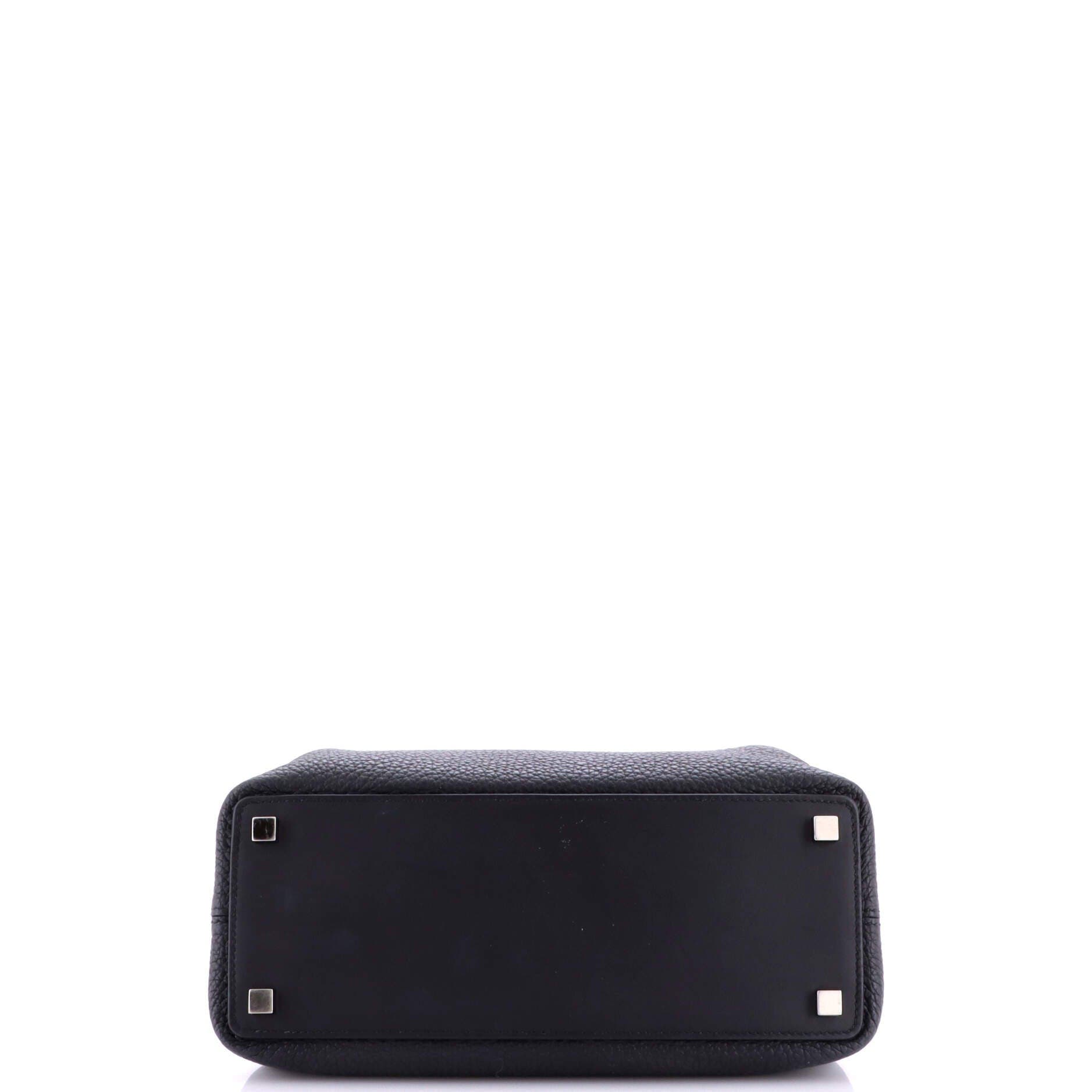 Pre-Owned Hermes Medor Handbag Togo, Alternate, color, Noir