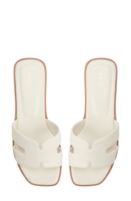 Aldo Itsandal Slide Sandal In White