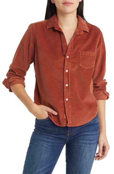 Barry Tailored Fit Corduroy Button-Up Shirt