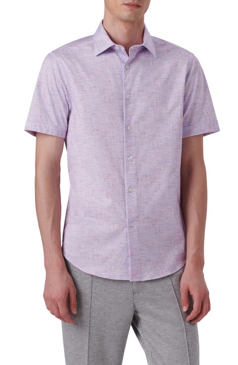 OoohCotton® Short Sleeve Button-Up Shirt