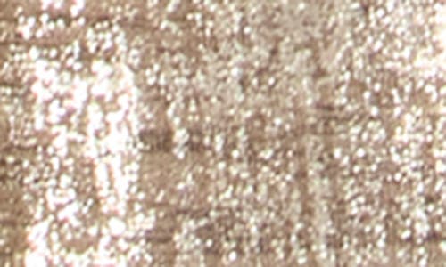 Connected Apparel Foiled Jersey Dress In Gold