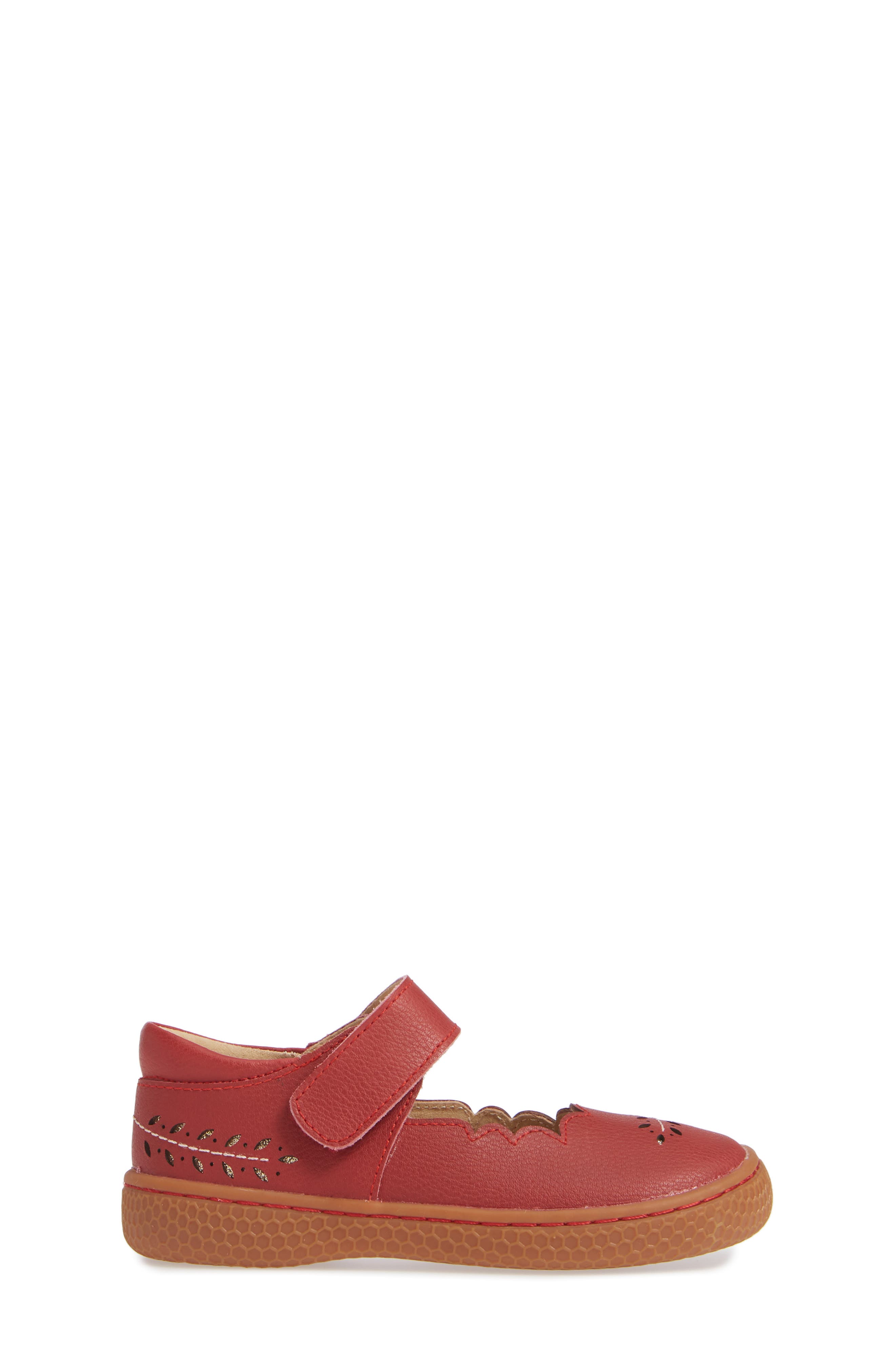 Juniper Scalloped Glitter Mary Jane, Alternate, color, SCARLET