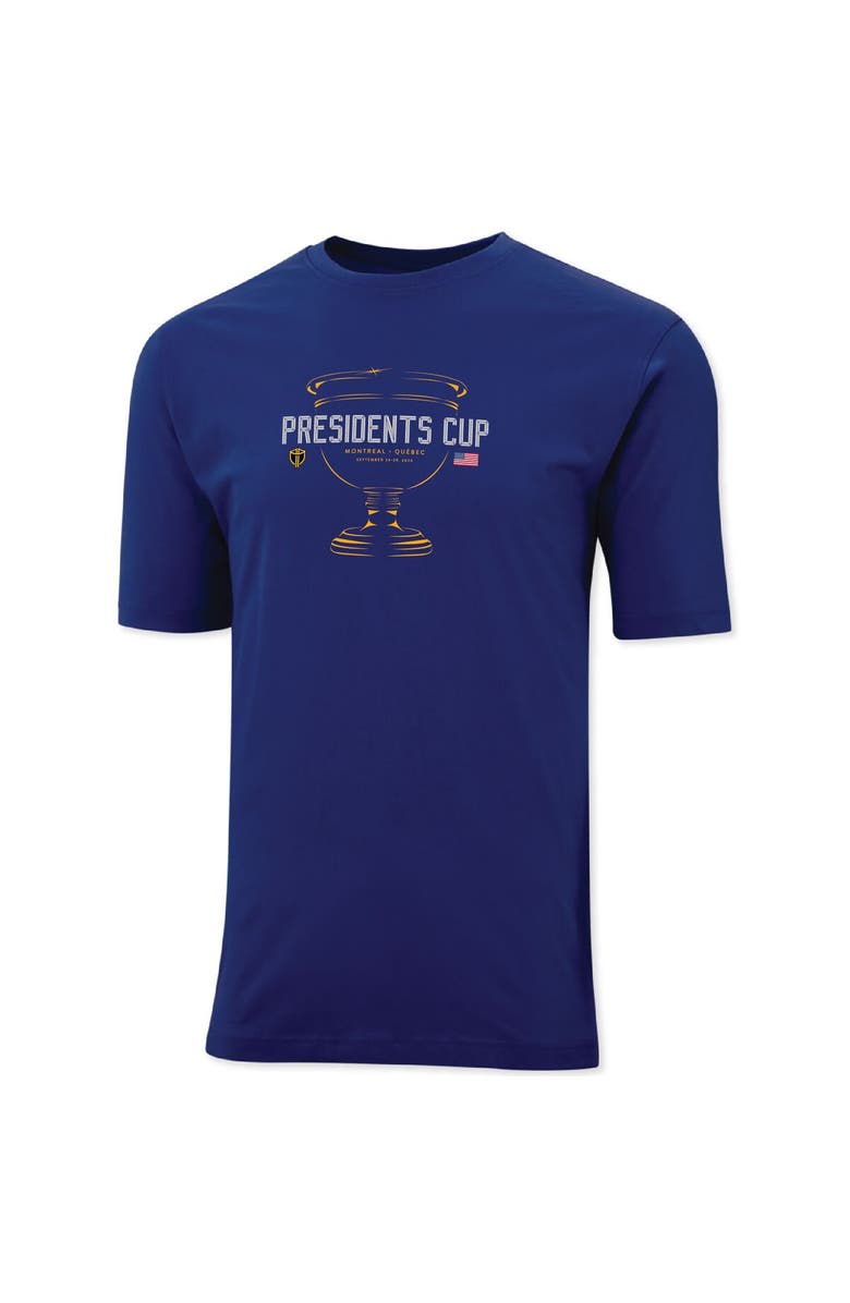 AHEAD Men's Ahead Navy 2024 Presidents Cup Pembroke T-Shirt, Alternate, color, 