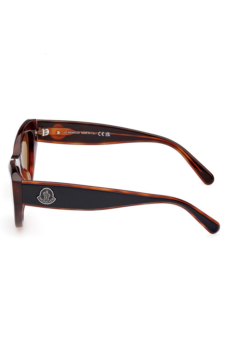 Moncler 53mm Polarized Cat Eye Sunglasses, Alternate, color, 
