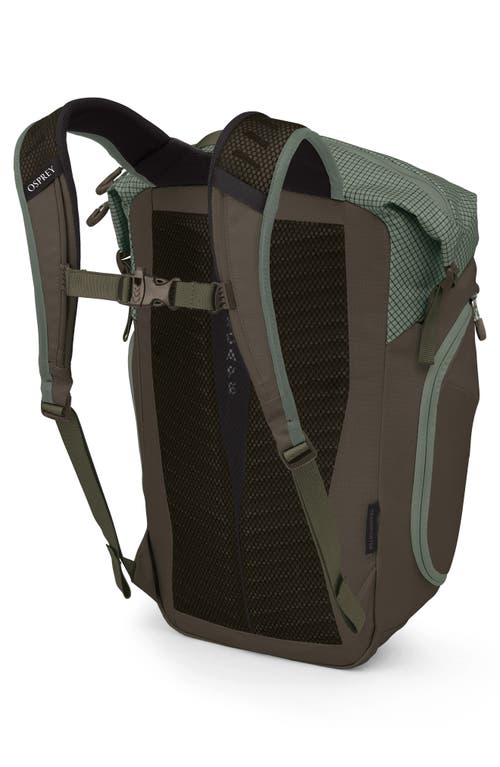 Osprey Transporter 22-liter Zinch Backpack In Pine Leaf/earl Grey