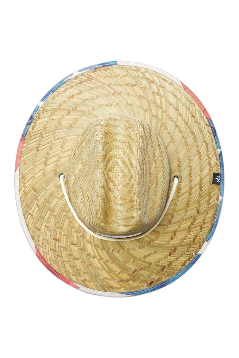 Brave Big Kids Straw Lifeguard Hat, Alternate, color, USA Flag